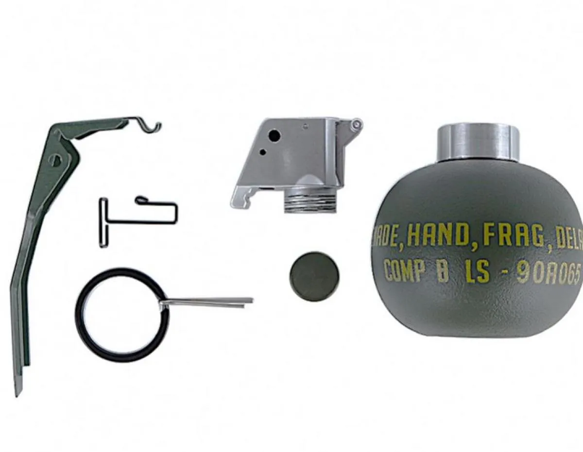 Wosport Dummy Grenade M67 mit Mount für Molle Systeme